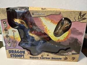 DRAGON STOMP! Remote Control Dragon Walks, Roars, Lights Up!